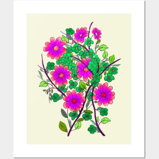 Pink Daisies Posters and Art